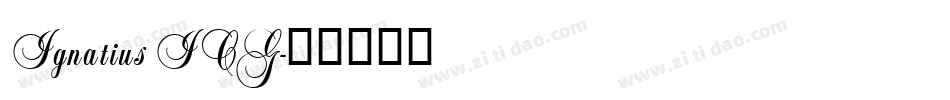 Ignatius ICG字体转换